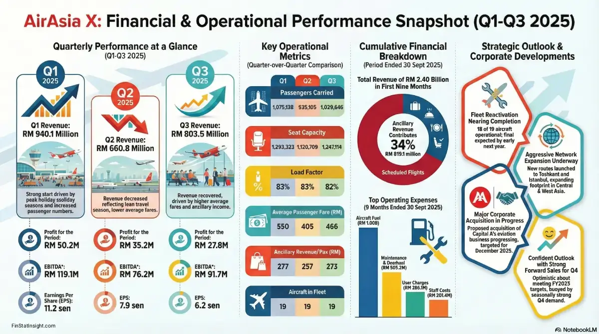 AirAsia X Berhad: Performance Review for Q1-Q3 2025 Chart