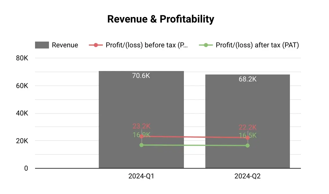 Feytech Holdings Q2 2024 Revenue Profitability Margin Trends Chart